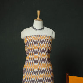 Pochampally Ikat Woven Cotton 3pc Unstitched Dress Material Suit Set 21