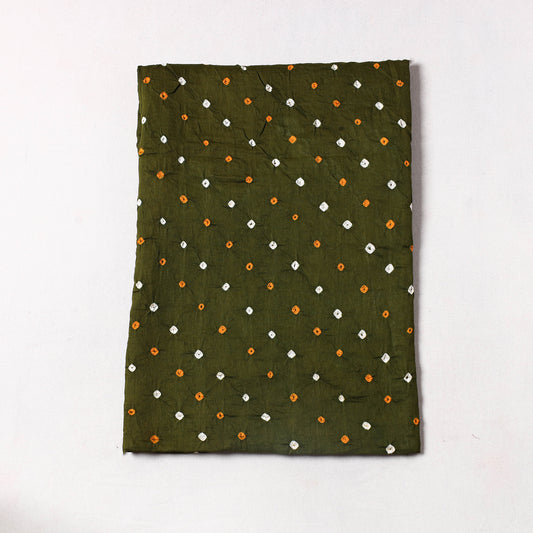 Green - Kutch Bandhani Tie-Dye Cotton Precut Fabric 57