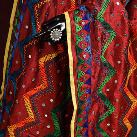 Ranihati Chanderi Silk Zig Zag Hand Embroidery Dupatta 63