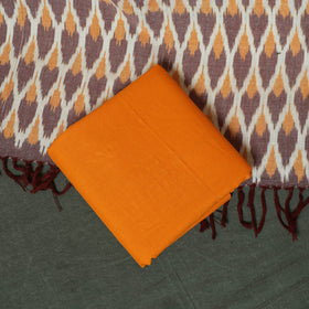 Pochampally Ikat Woven Cotton 3pc Unstitched Dress Material Suit Set 21
