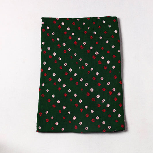 Green - Kutch Bandhani Tie-Dye Cotton Precut Fabric 60