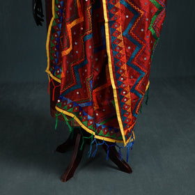 Ranihati Chanderi Silk Zig Zag Hand Embroidery Dupatta 64