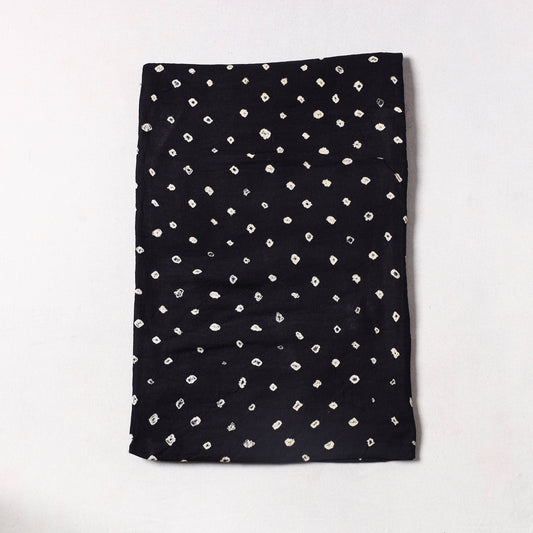 Black - Kutch Bandhani Tie-Dye Cotton Precut Fabric (1.15 meter) 63