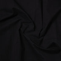 Black - Mangalagiri Handloom Cotton Zari Border Fabric 02