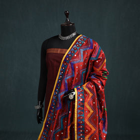 Ranihati Chanderi Silk Zig Zag Hand Embroidery Dupatta 66