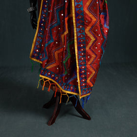 Ranihati Chanderi Silk Zig Zag Hand Embroidery Dupatta 66