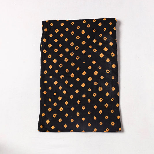 Black - Kutch Bandhani Tie-Dye Cotton Precut Fabric (1.2 meter) 65