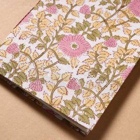 Sanganeri Fabric Cover Handmade Paper Notebook 