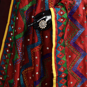 Ranihati Chanderi Silk Zig Zag Hand Embroidery Dupatta 67