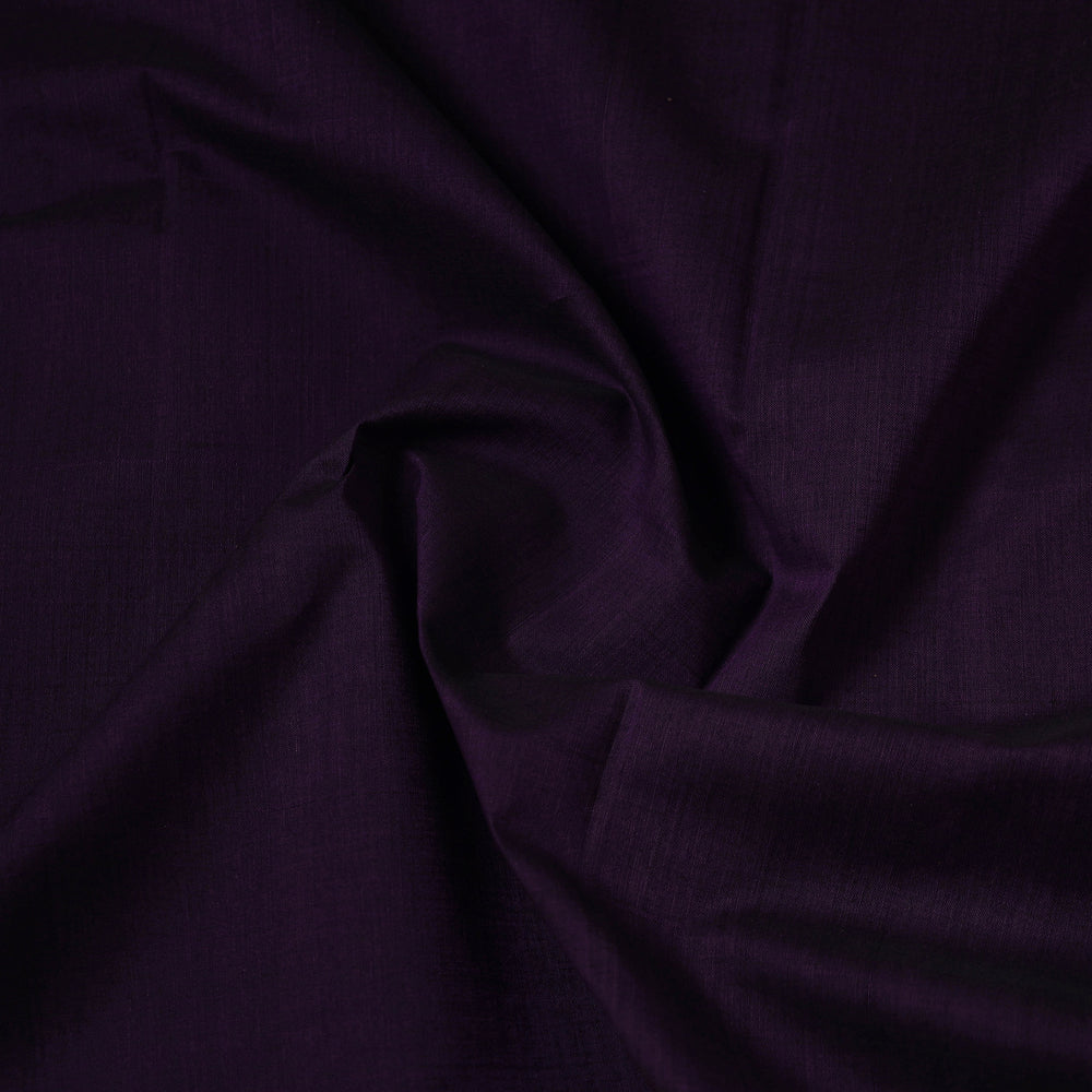 Purple - Mangalagiri Handloom Cotton Zari Border Fabric 03