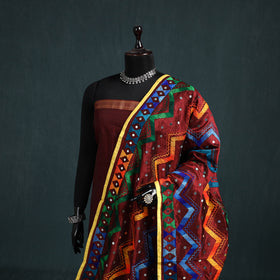 Ranihati Chanderi Silk Zig Zag Hand Embroidery Dupatta 68