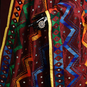 Ranihati Chanderi Silk Zig Zag Hand Embroidery Dupatta 68