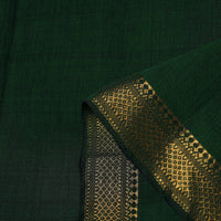 Green - Mangalagiri Handloom Cotton Zari Border Fabric 04