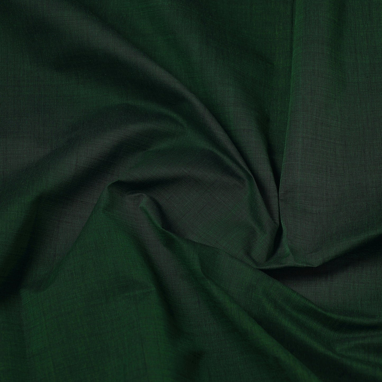 Green - Mangalagiri Handloom Cotton Zari Border Fabric 04