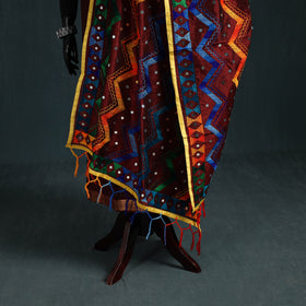 Ranihati Chanderi Silk Zig Zag Hand Embroidery Dupatta 68