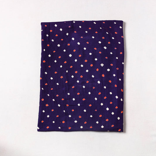 Blue - Kutch Bandhani Tie-Dye Cotton Precut Fabric (0.85 meter) 70