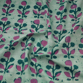 Green - Cotton Kutch Hand Batik Print Fabric 18