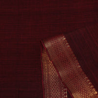 Maroon - Mangalagiri Handloom Cotton Zari Border Fabric 07