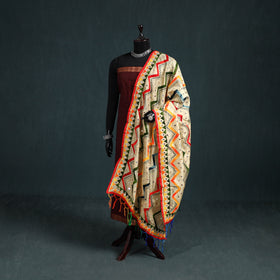 Ranihati Chanderi Silk Zig Zag Hand Embroidery Dupatta 71
