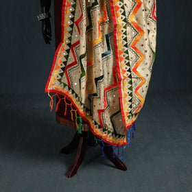 Ranihati Chanderi Silk Zig Zag Hand Embroidery Dupatta 71