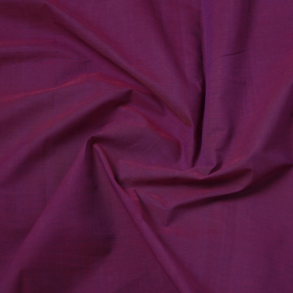 Purple - Mangalagiri Handloom Cotton Zari Border Fabric 08