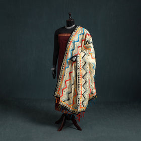 Ranihati Chanderi Silk Zig Zag Hand Embroidery Dupatta 73