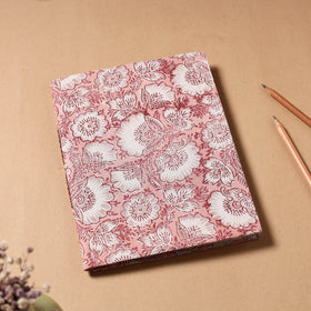  Sanganeri Fabric Cover Handmade Paper Notebook 