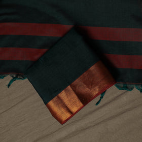Dharwad Cotton 3pc Unstitched Dress Material Suit Set with Woven Border 48