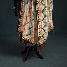 Ranihati Chanderi Silk Zig Zag Hand Embroidery Dupatta 73