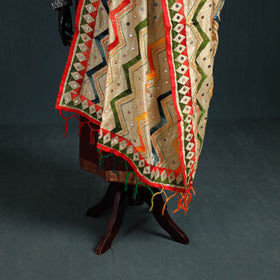Ranihati Chanderi Silk Zig Zag Hand Embroidery Dupatta 75