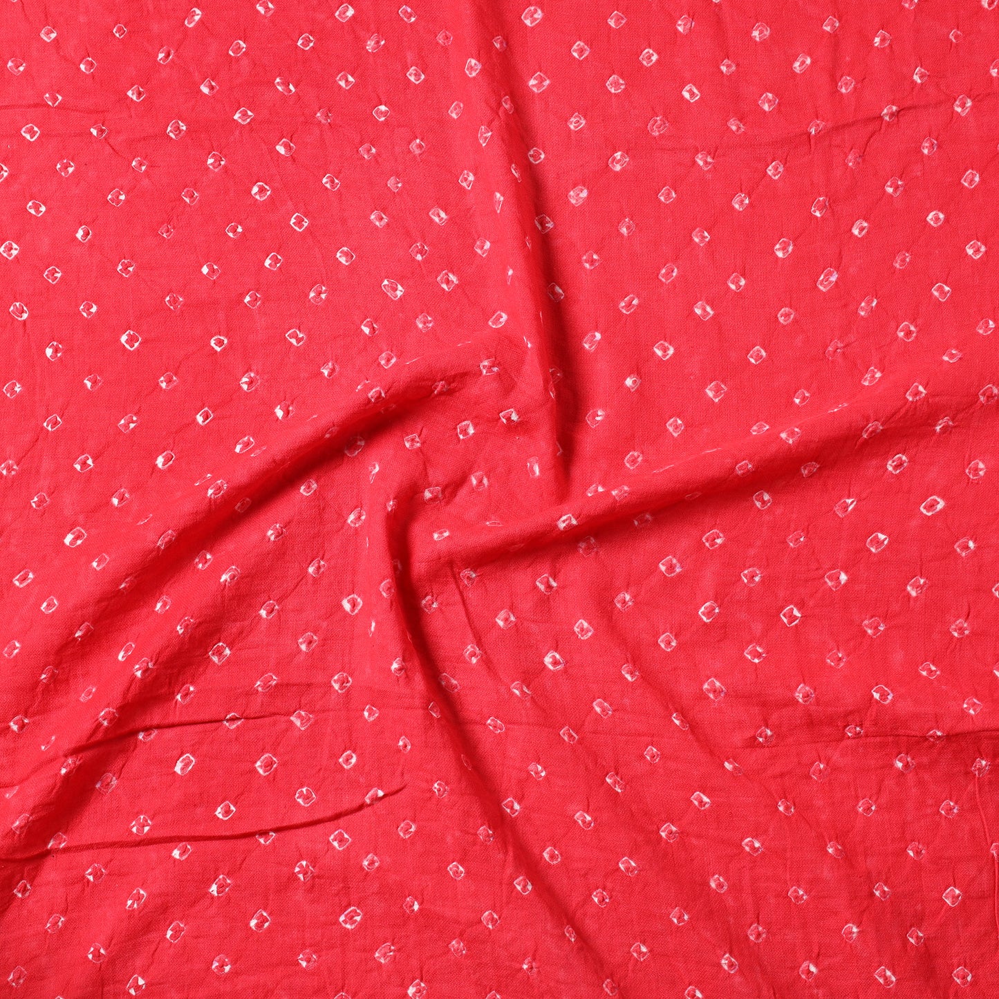 Pink - Kutch Bandhani Tie-Dye Cotton Precut Fabric (1.2 meter) 77