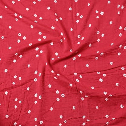 Red - Kutch Bandhani Tie-Dye Cotton Precut Fabric (1.35 meter) 78