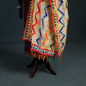 Ranihati Chanderi Silk Zig Zag Hand Embroidery Dupatta 78