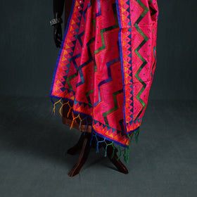 Ranihati Chanderi Silk Zig Zag Hand Embroidery Dupatta 80