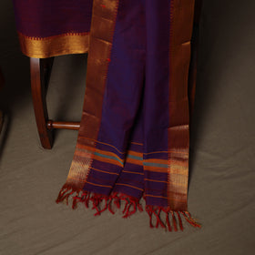 Dharwad Cotton 3pc Unstitched Dress Material Suit Set with Woven Border 41