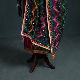 Ranihati Chanderi Silk Zig Zag Hand Embroidery Dupatta 84