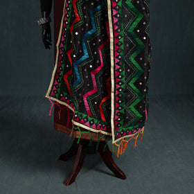Ranihati Chanderi Silk Zig Zag Hand Embroidery Dupatta 85