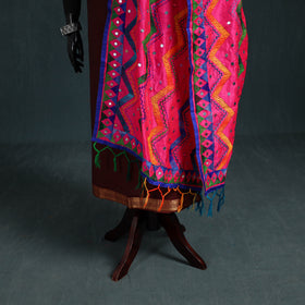 Ranihati Chanderi Silk Zig Zag Hand Embroidery Dupatta 86