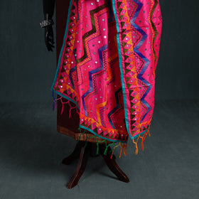 Ranihati Chanderi Silk Zig Zag Hand Embroidery Dupatta 88