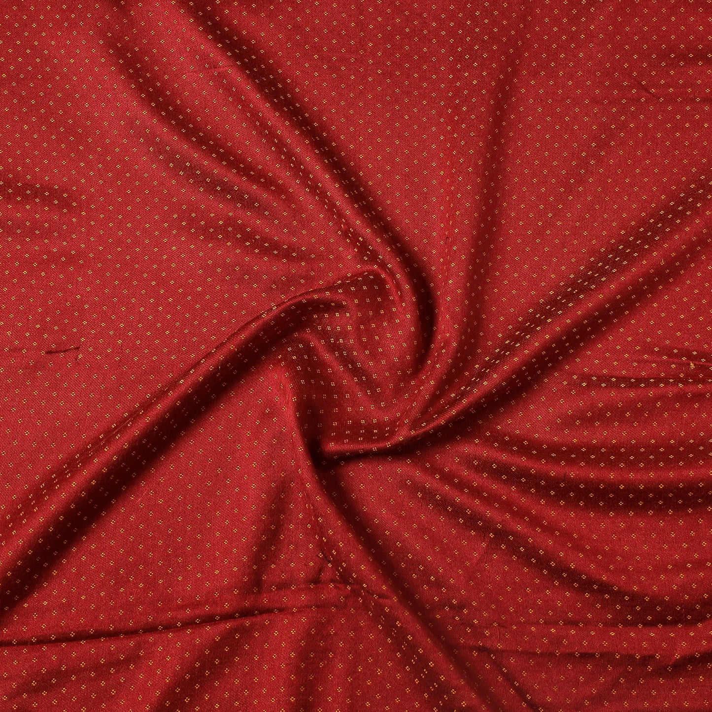 Red - Pure Handloom Mashru Silk Cotton Precut Fabric (1.35 meter)
