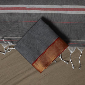 Dharwad Cotton 3pc Unstitched Dress Material Suit Set with Woven Border 37