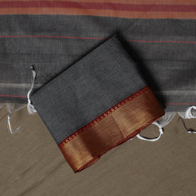 Dharwad Cotton 3pc Unstitched Dress Material Suit Set with Woven Border 36