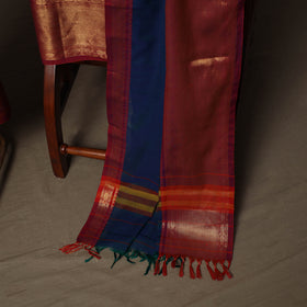 Dharwad Cotton 3pc Unstitched Dress Material Suit Set with Woven Border 33