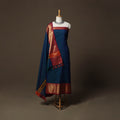 Dharwad Cotton 3pc Unstitched Dress Material Suit Set with Woven Border 33