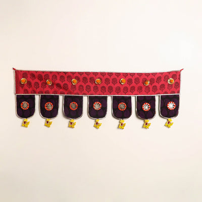 Handmade fabric toran for festive decor 06 - handcrafted