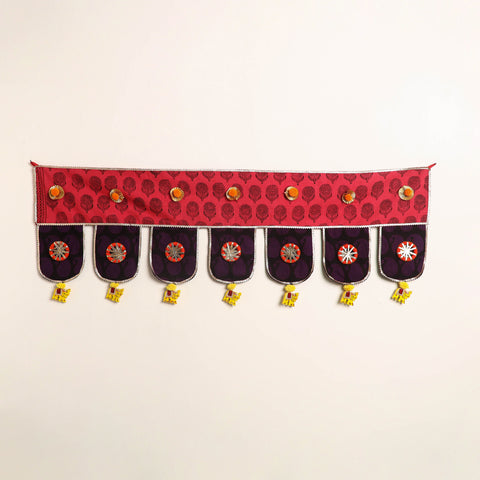 Handmade fabric toran for festive decor 06 - handcrafted