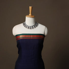 Dharwad Cotton 3pc Unstitched Dress Material Suit Set with Woven Border 28