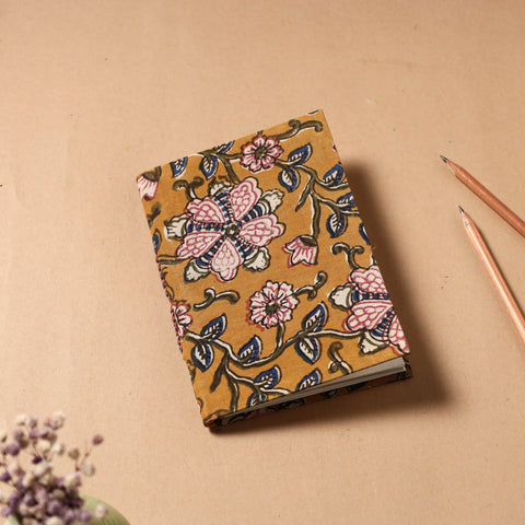 Buy Kalamkari Fabric Cover Handmade Paper Notebook Online at iTokri.com