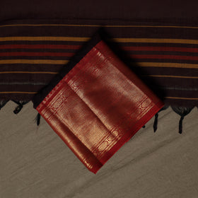 Dharwad Cotton 3pc Unstitched Dress Material Suit Set with Woven Border 27