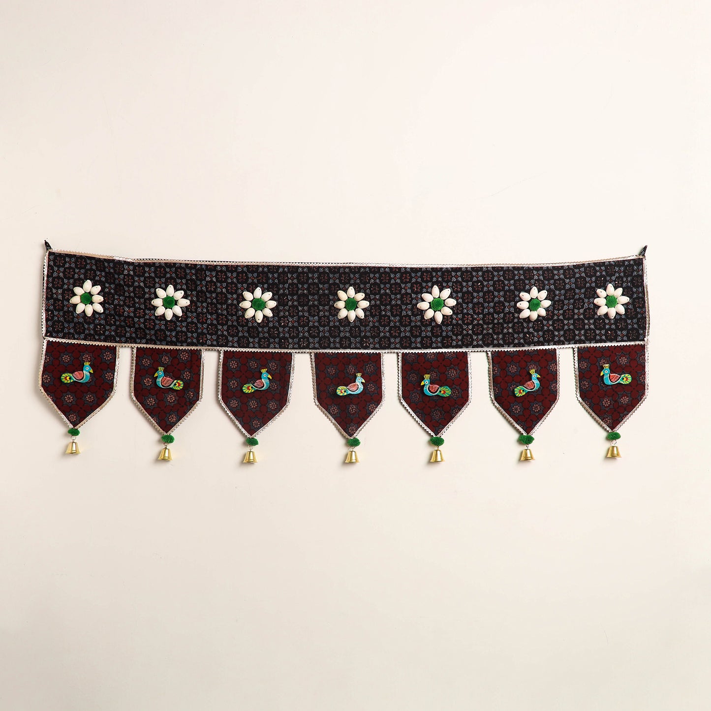 Handmade fabric toran for festive decor 16 - handcrafted